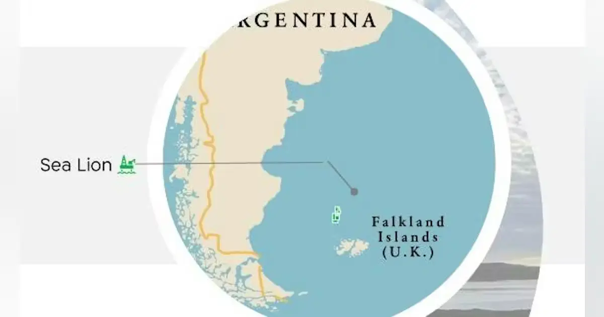 Unearthing Tension: The Sea Lion Oil Field and Falkland Disputes. (Photo Internet reproduction)