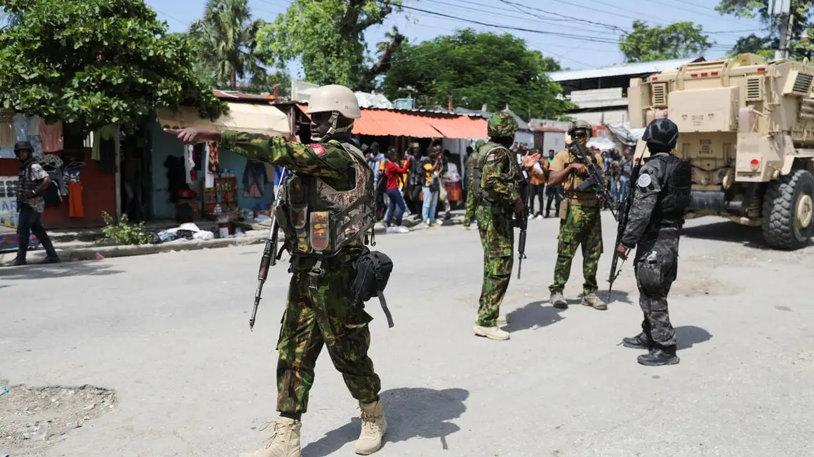 Kenyan Police Spearhead Liberation of Haitian Port. (Photo Internet reproduction)