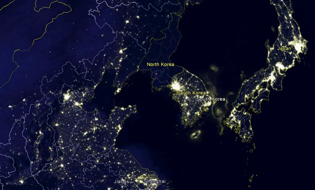 korea-at-night