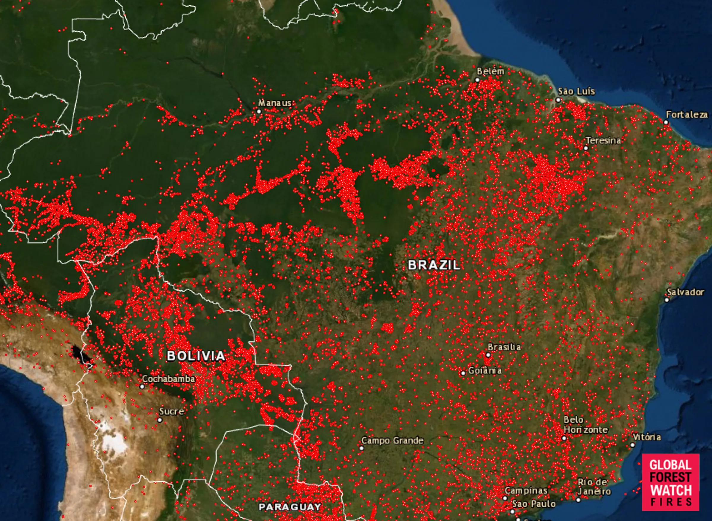 Brazil Mobilizes $90 Million to Combat Nationwide Wildfires. (Photo Internet reproduction)