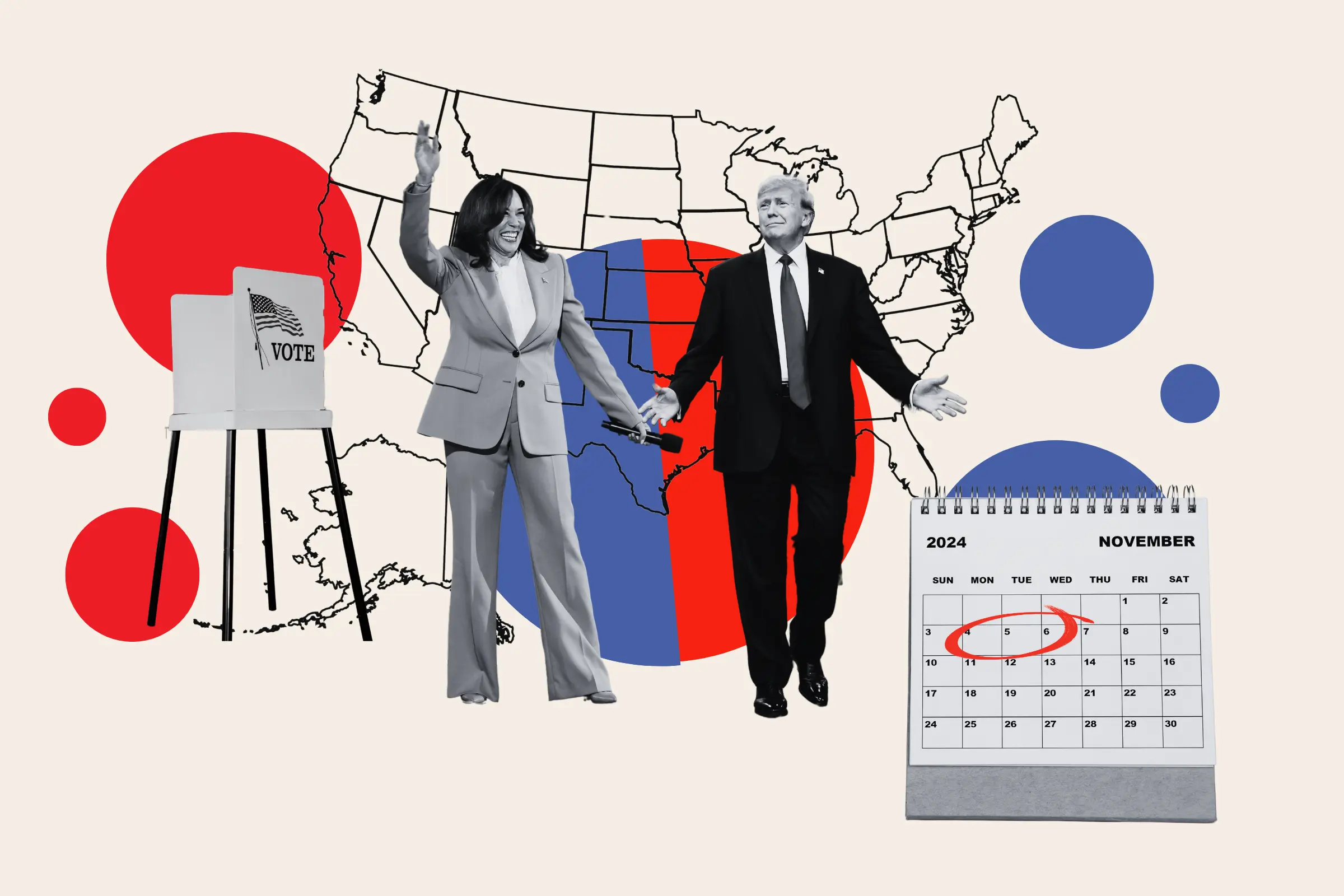 The Battleground Showdown: Trump vs. Harris in America's Swing States. (Photo Internet reproduction)