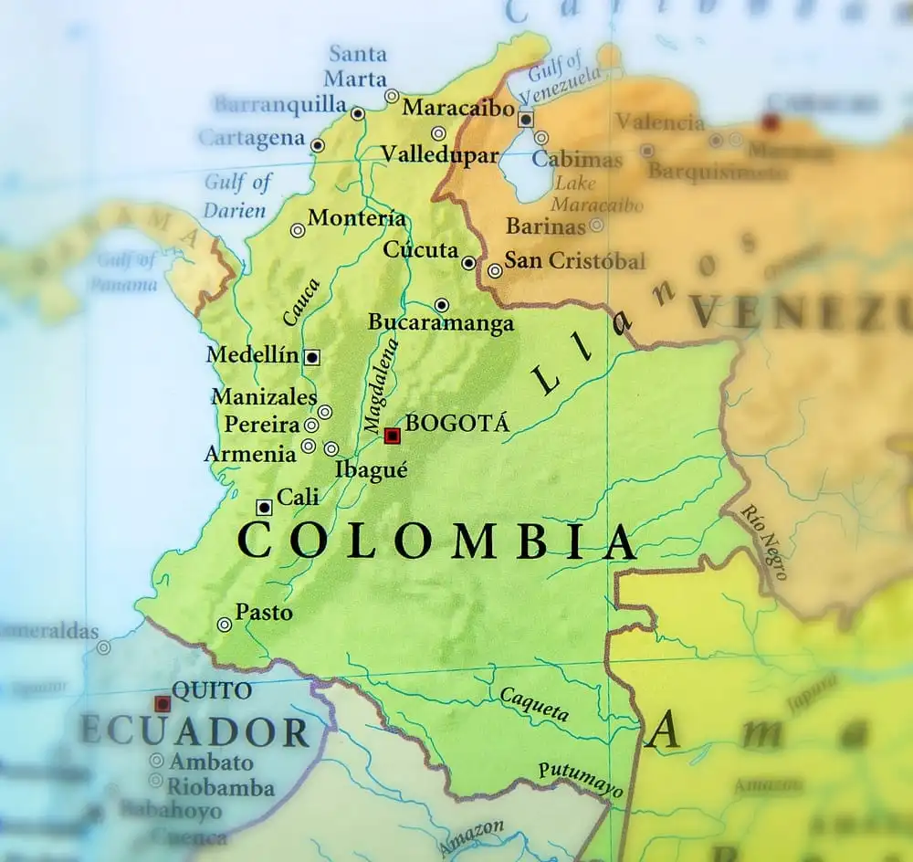 Colombia map
