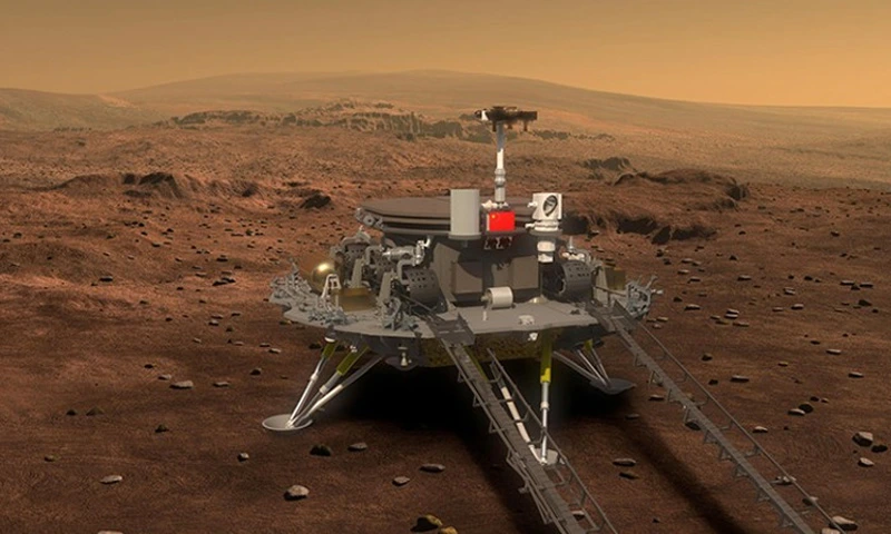 China's Mars Mission Finds Ancient Martian Shoreline Evidence