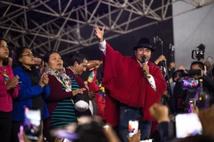 Indigenous Leader Leonidas Iza Emerges as Kingmaker in Ecuador’s Presidential Showdown