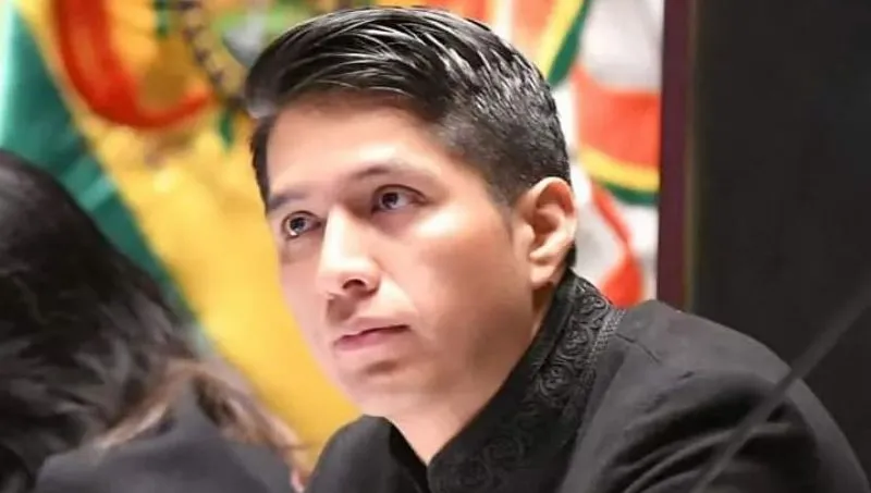 Bolivian Senate President Andrónico Rodríguez