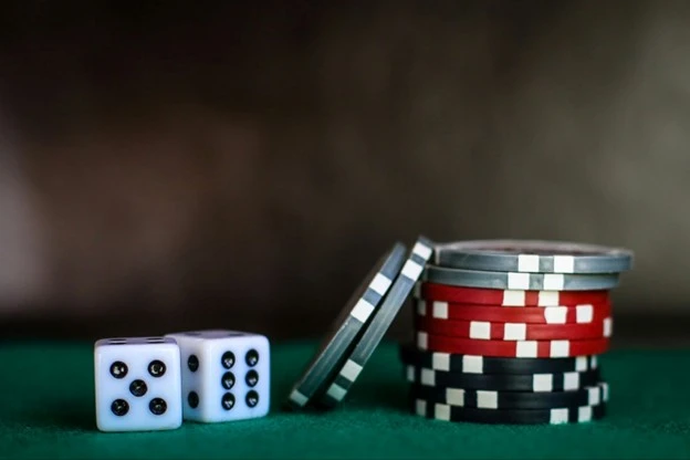 Poker Chips and Dice