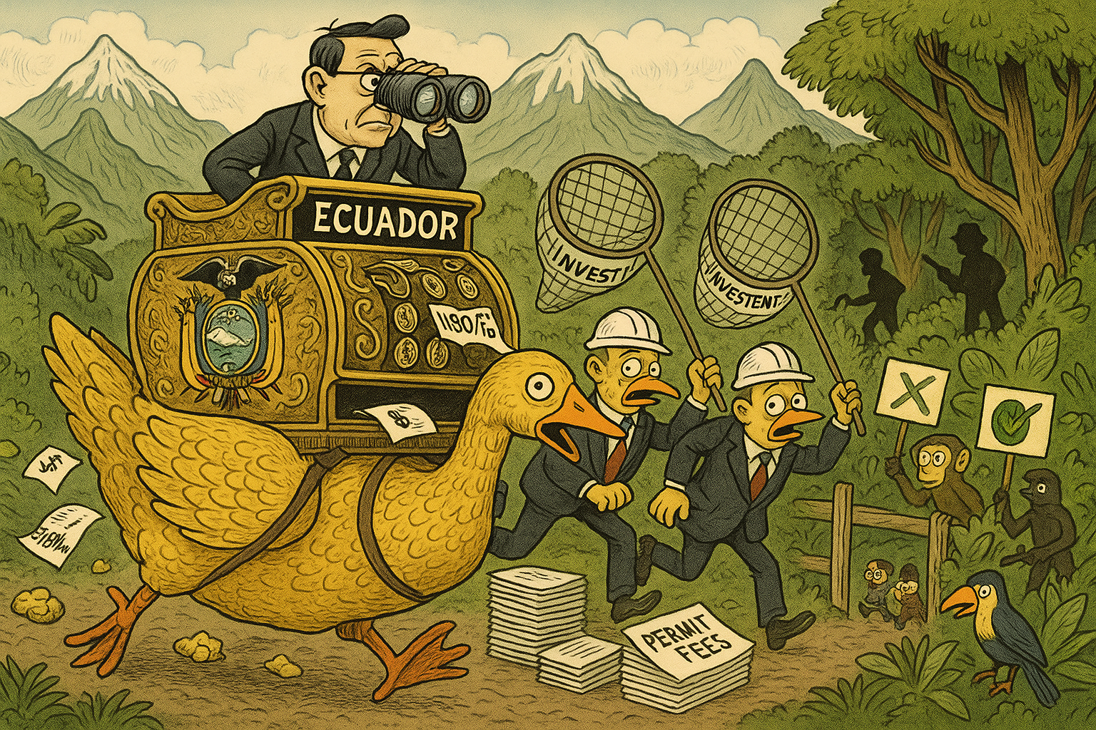 Ecuador mining fee