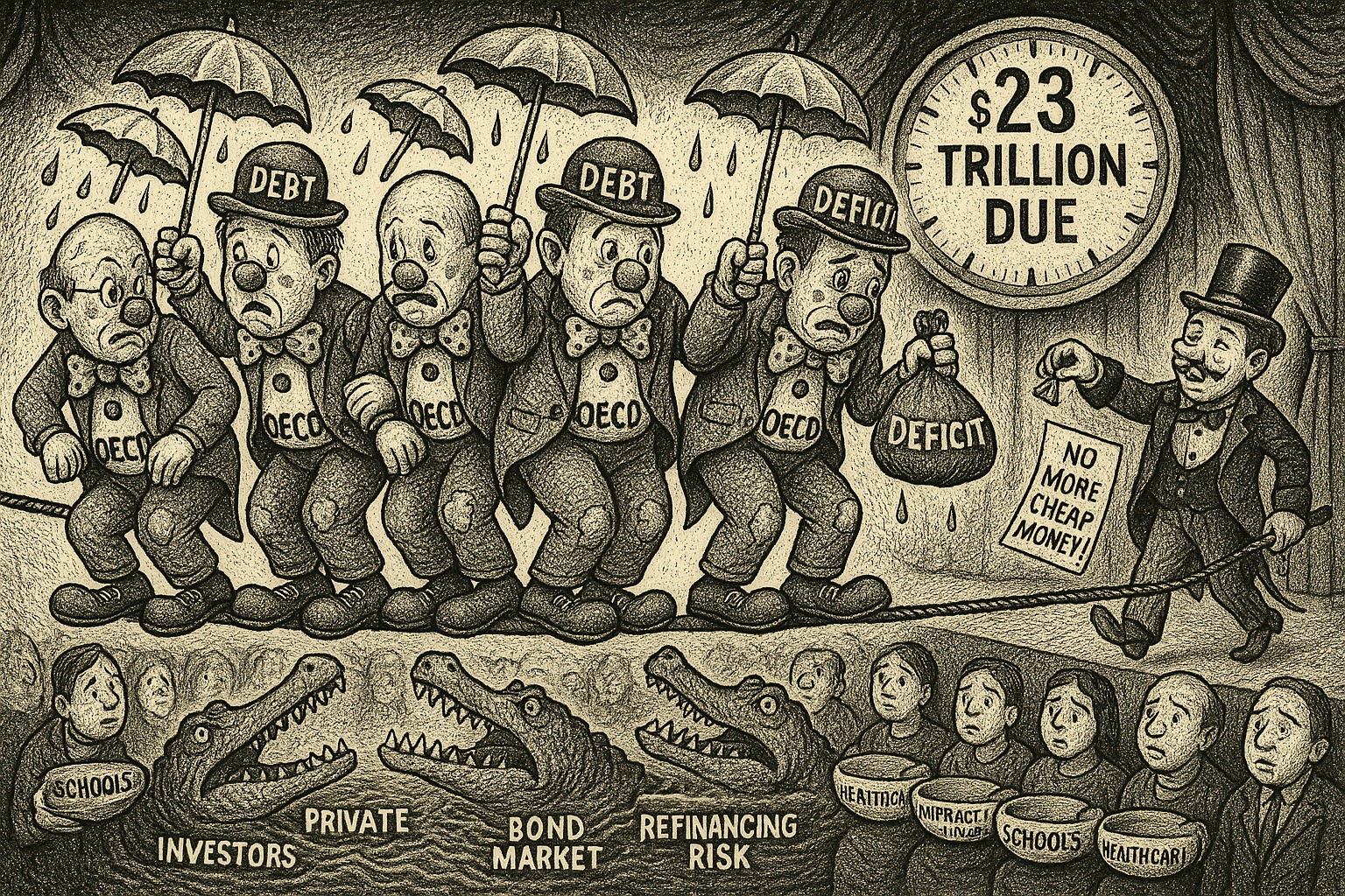 OECD Nations Cut Deficits but Face Tougher Borrowing Future