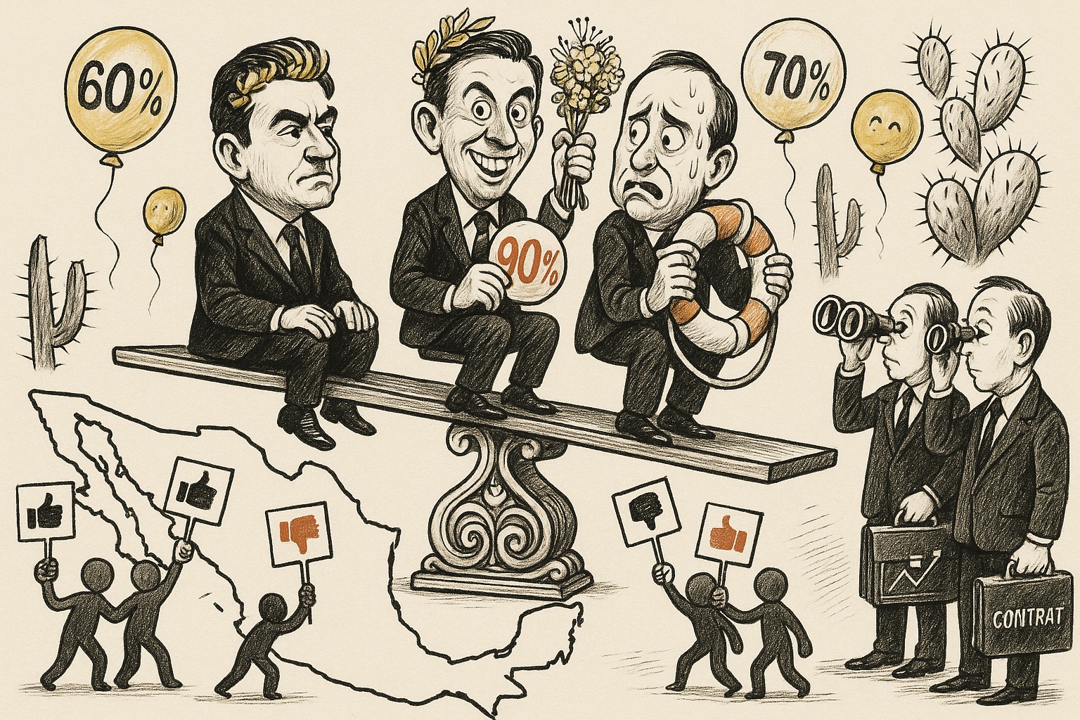 Mexican Governors’ Popularity Shifts as Citizens Voice Their Opinions