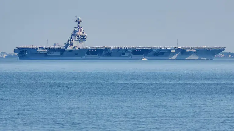 the-uss-gerald-r-ford-aircraft-carrier-leaves-naval-station-3ZHKLUXKDNE7LJZ42ZSDCX7FSY