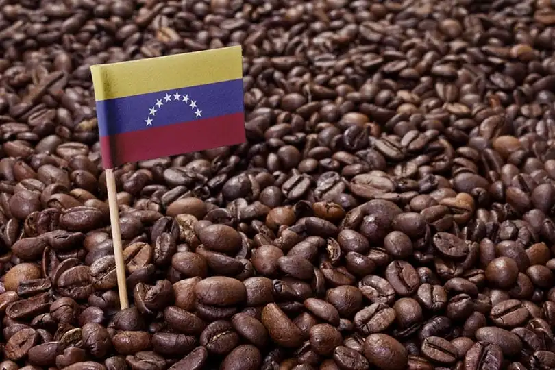 flag-of-Venezuela-sticking-in-roasted-coffee-beans_Per-Bengtsson_Shutterstock-1
