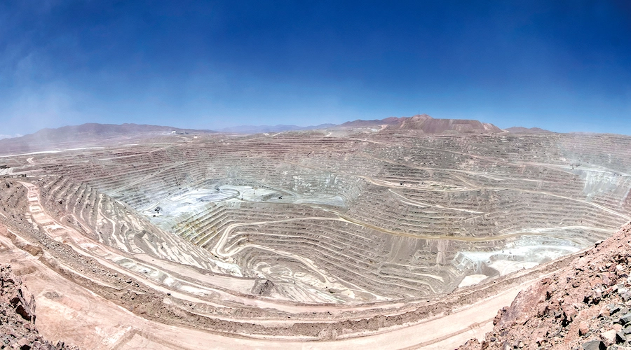 Escondida open-pit copper mine in Chile as copper nears $14,000