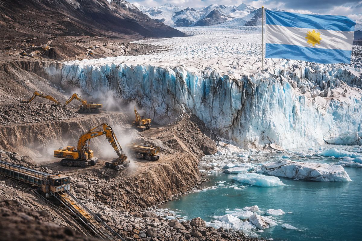 Argentina Andes Glacier Mining