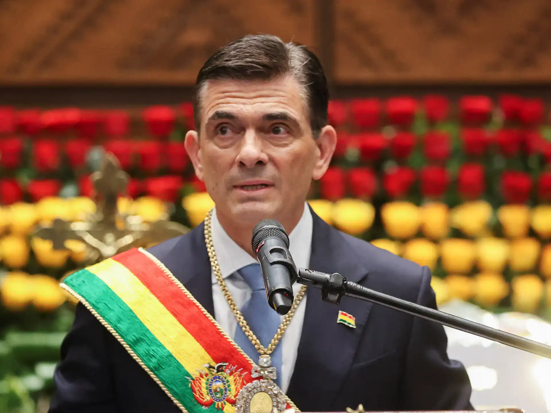 Bolivia's government in La Paz, where the decree ending the dollar peg was issued