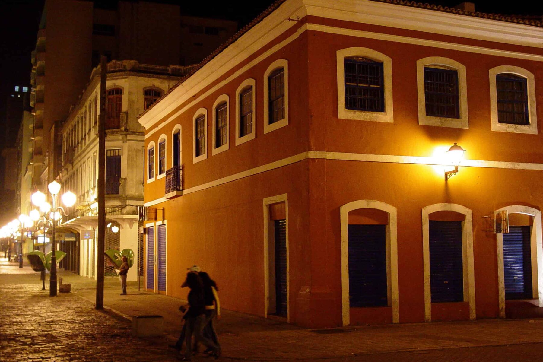 Brazilian city street at night for expats thinking about safety in Brazil