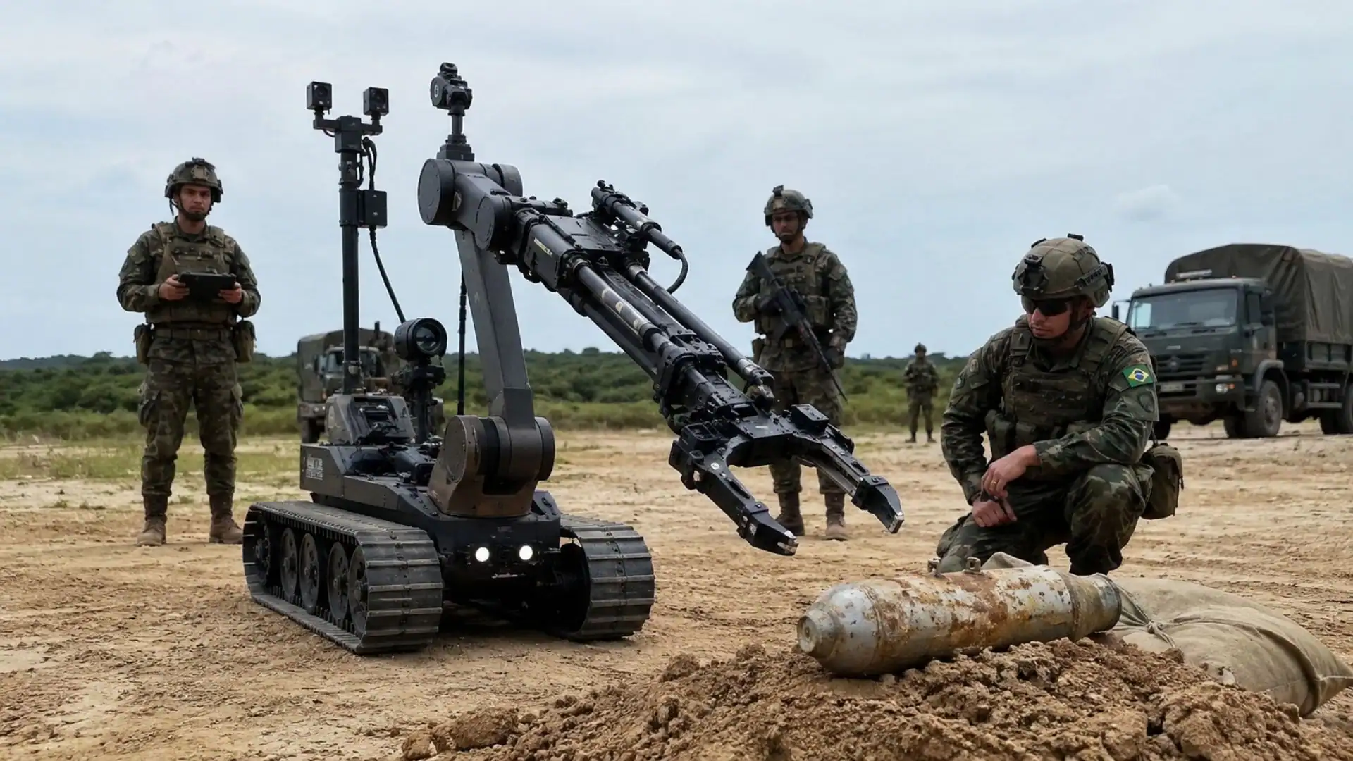 Brazil Army Receives First Fully National Bomb-Disposal Robot