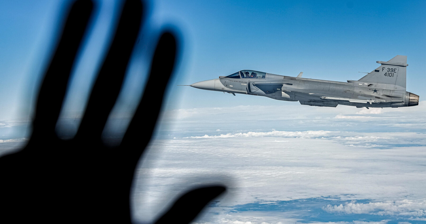 Brazilian-assembled F-39 E Gripen presentation, March 2026 — platform now flying the Gripen Anápolis exercise