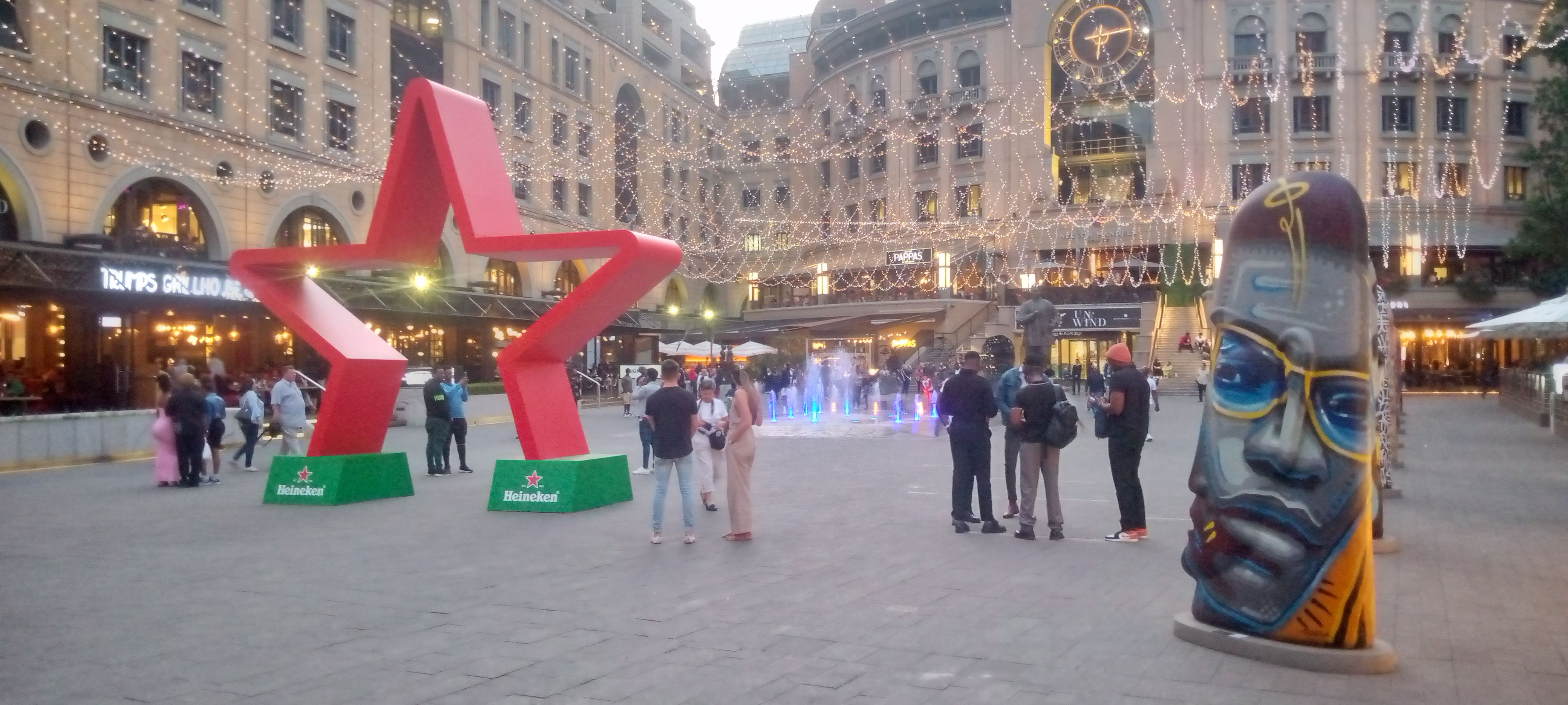 Nelson Mandela Square in Sandton, Johannesburg