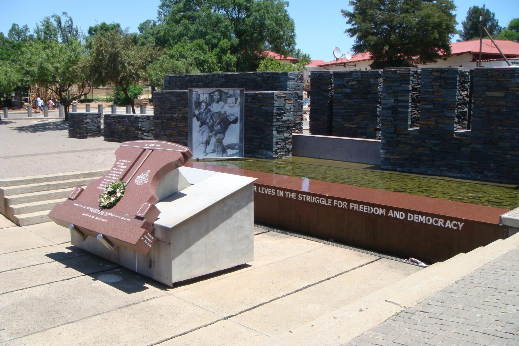 Soweto uprising 50th anniversary — the Hector Pieterson Memorial in Soweto, Johannesburg
