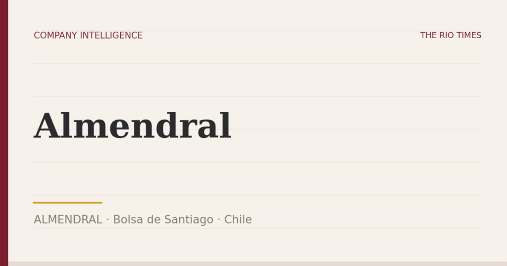 Almendral (ALMENDRAL), listed on Bolsa de Santiago, Chile