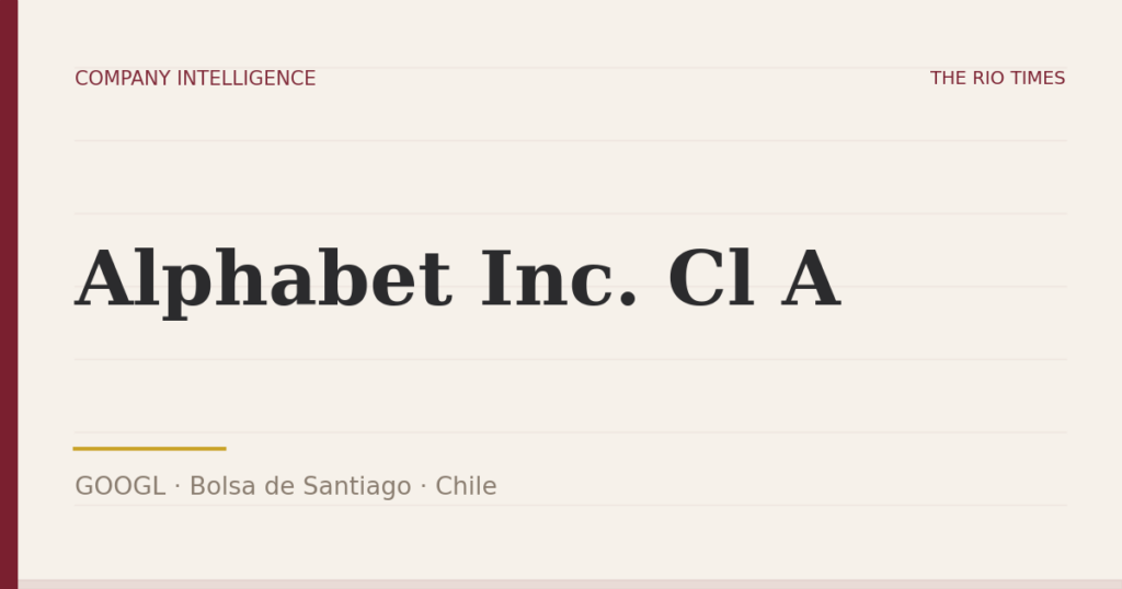 Alphabet Inc. Cl A (GOOGL), listed on Bolsa de Santiago, Chile