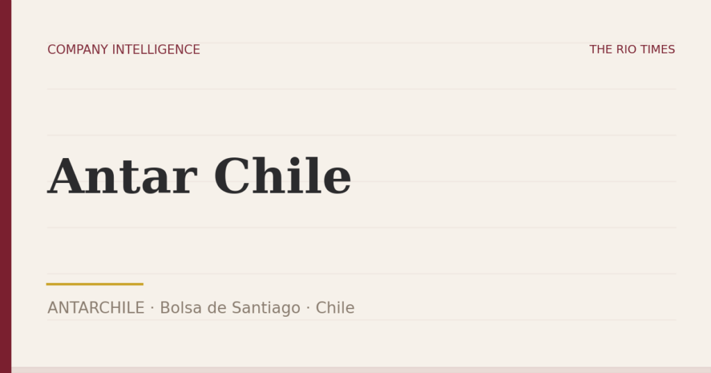 Antar Chile (ANTARCHILE), listed on Bolsa de Santiago, Chile