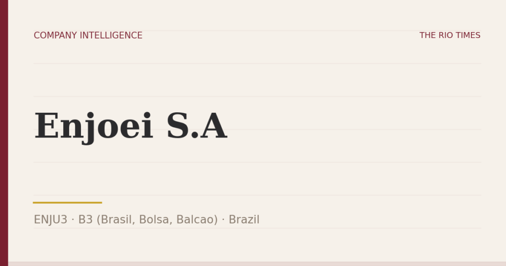 Enjoei S.A (ENJU3), listed on B3 (Brasil, Bolsa, Balcao), Brazil