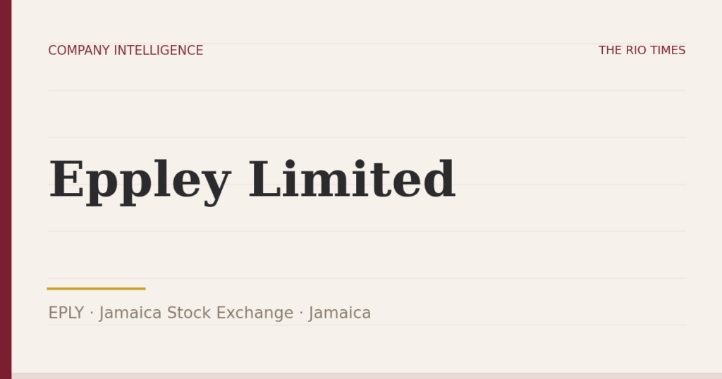 Eppley Limited (EPLY), listed on Jamaica Stock Exchange, Jamaica