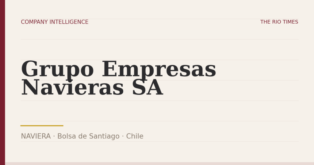 Grupo Empresas Navieras SA (NAVIERA), listed on Bolsa de Santiago, Chile