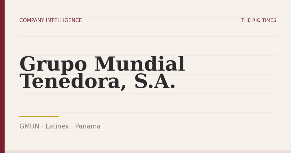 Grupo Mundial Tenedora, S.A. (GMUN), listed on Latinex, Panama