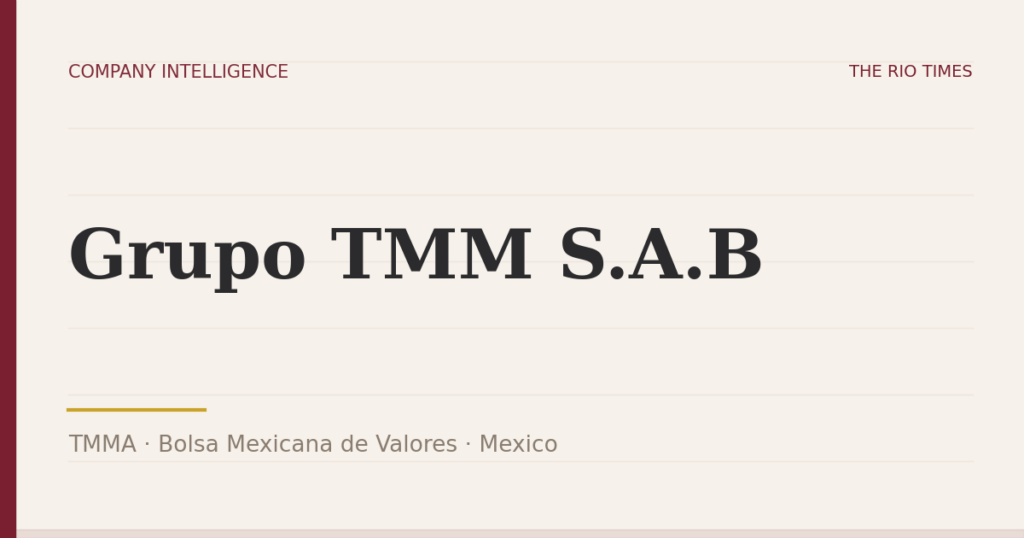 Grupo TMM S.A.B (TMMA), listed on Bolsa Mexicana de Valores, Mexico