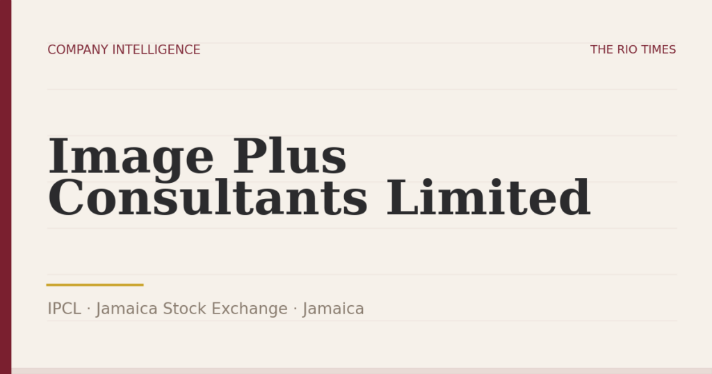 Image Plus Consultants Limited (IPCL), listed on Jamaica Stock Exchange, Jamaica