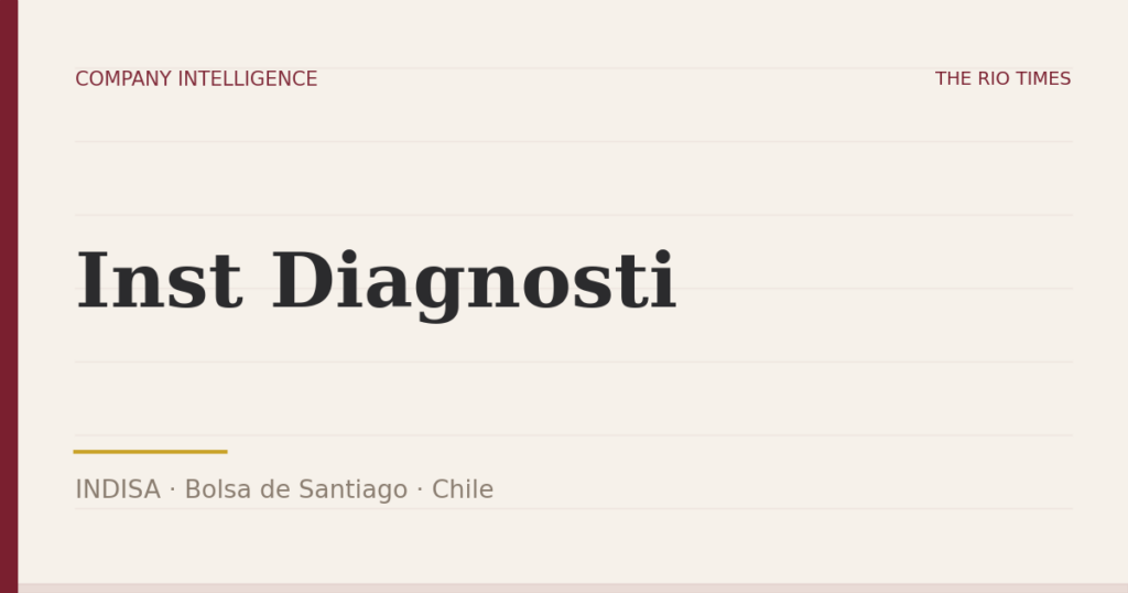 Inst Diagnosti (INDISA), listed on Bolsa de Santiago, Chile