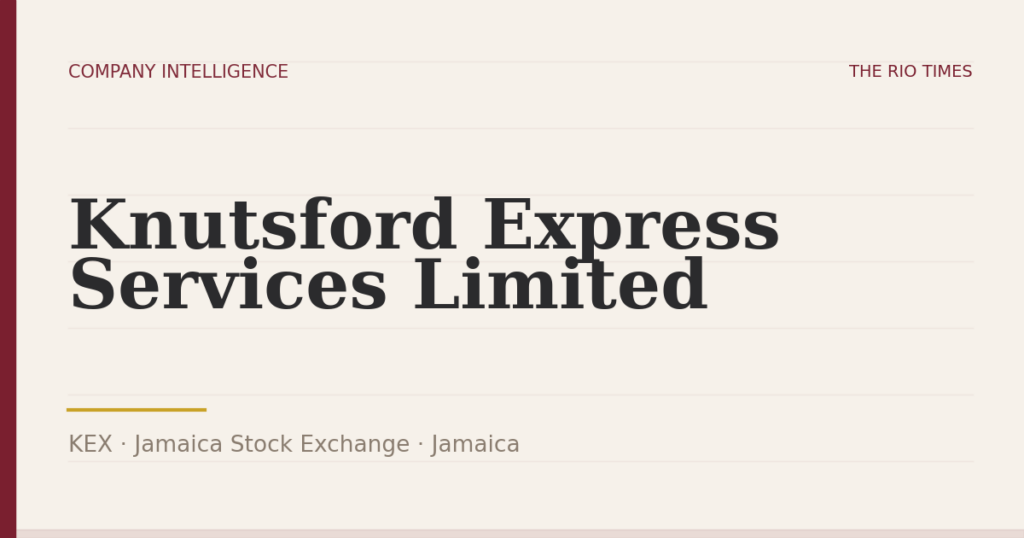 Knutsford Express Services Limited (KEX), listed on Jamaica Stock Exchange, Jamaica