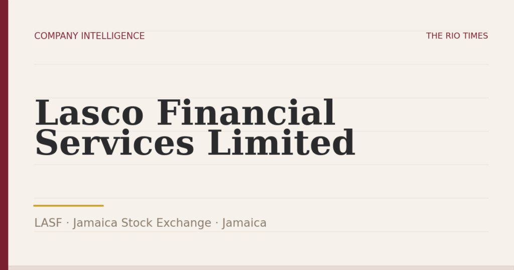 Lasco Financial Services Limited (LASF), listed on Jamaica Stock Exchange, Jamaica
