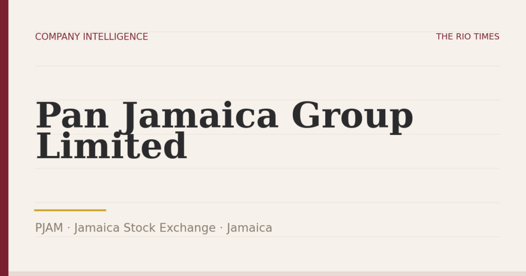 Pan Jamaica Group Limited (PJAM), listed on Jamaica Stock Exchange, Jamaica