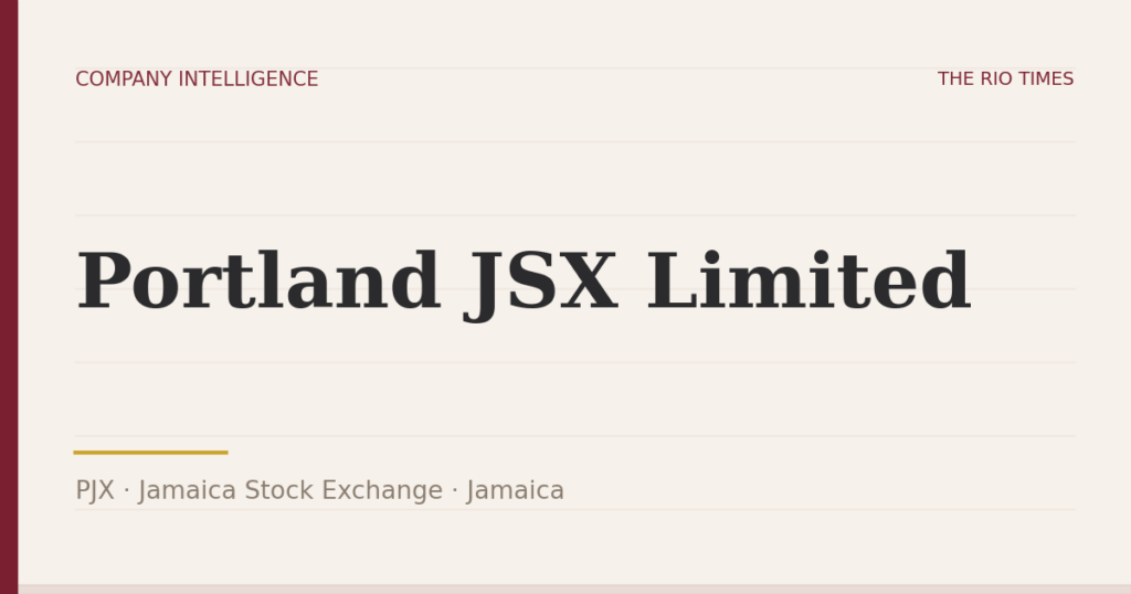Portland JSX Limited (PJX), listed on Jamaica Stock Exchange, Jamaica