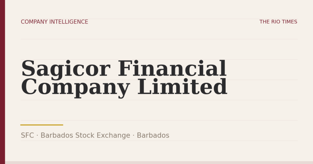 Sagicor Financial Company Limited (SFC), listed on Barbados Stock Exchange, Barbados