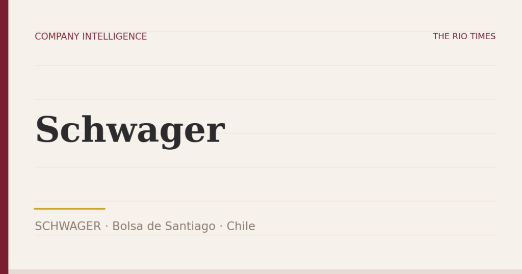 Schwager (SCHWAGER), listed on Bolsa de Santiago, Chile