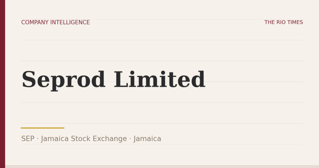 Seprod Limited (SEP), listed on Jamaica Stock Exchange, Jamaica