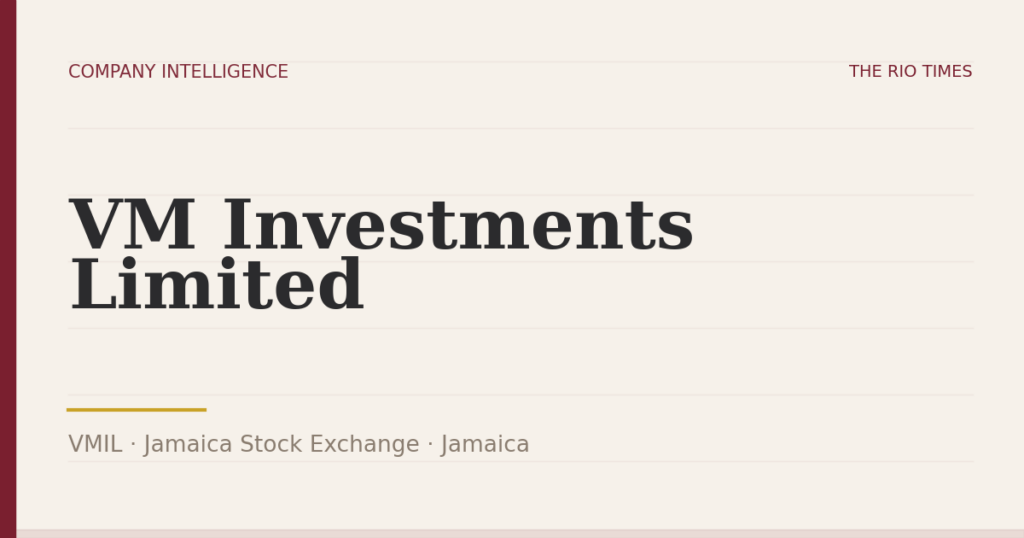 VM Investments Limited (VMIL), listed on Jamaica Stock Exchange, Jamaica