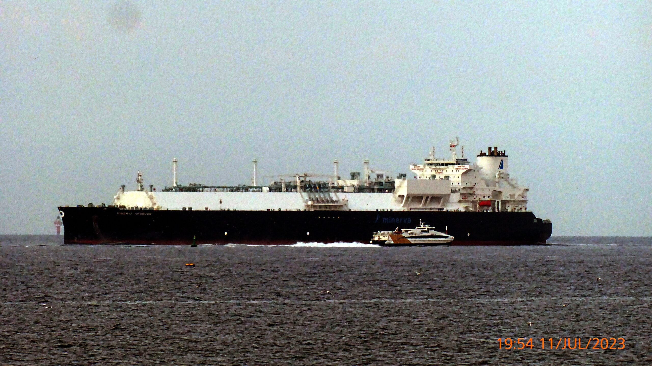 Egypt energy arrears cleared, an LNG tanker at sea