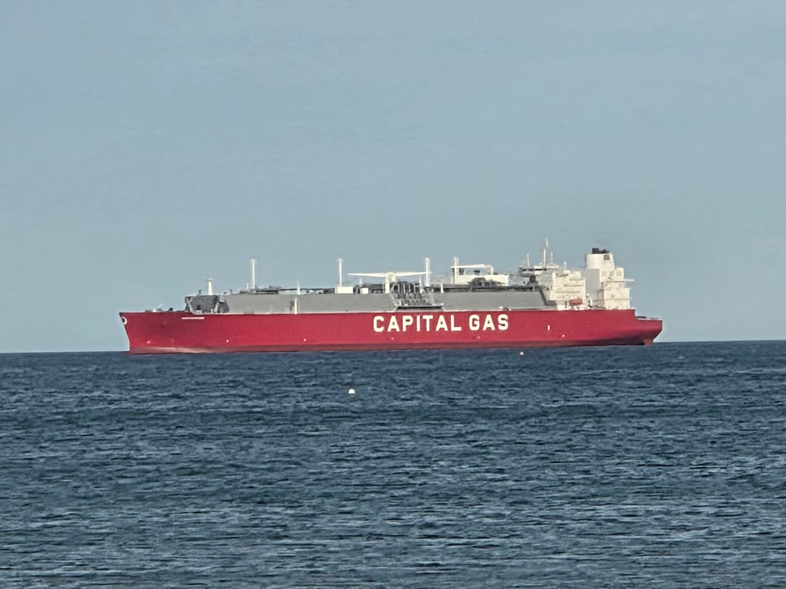 African gas exports — an LNG tanker at sea