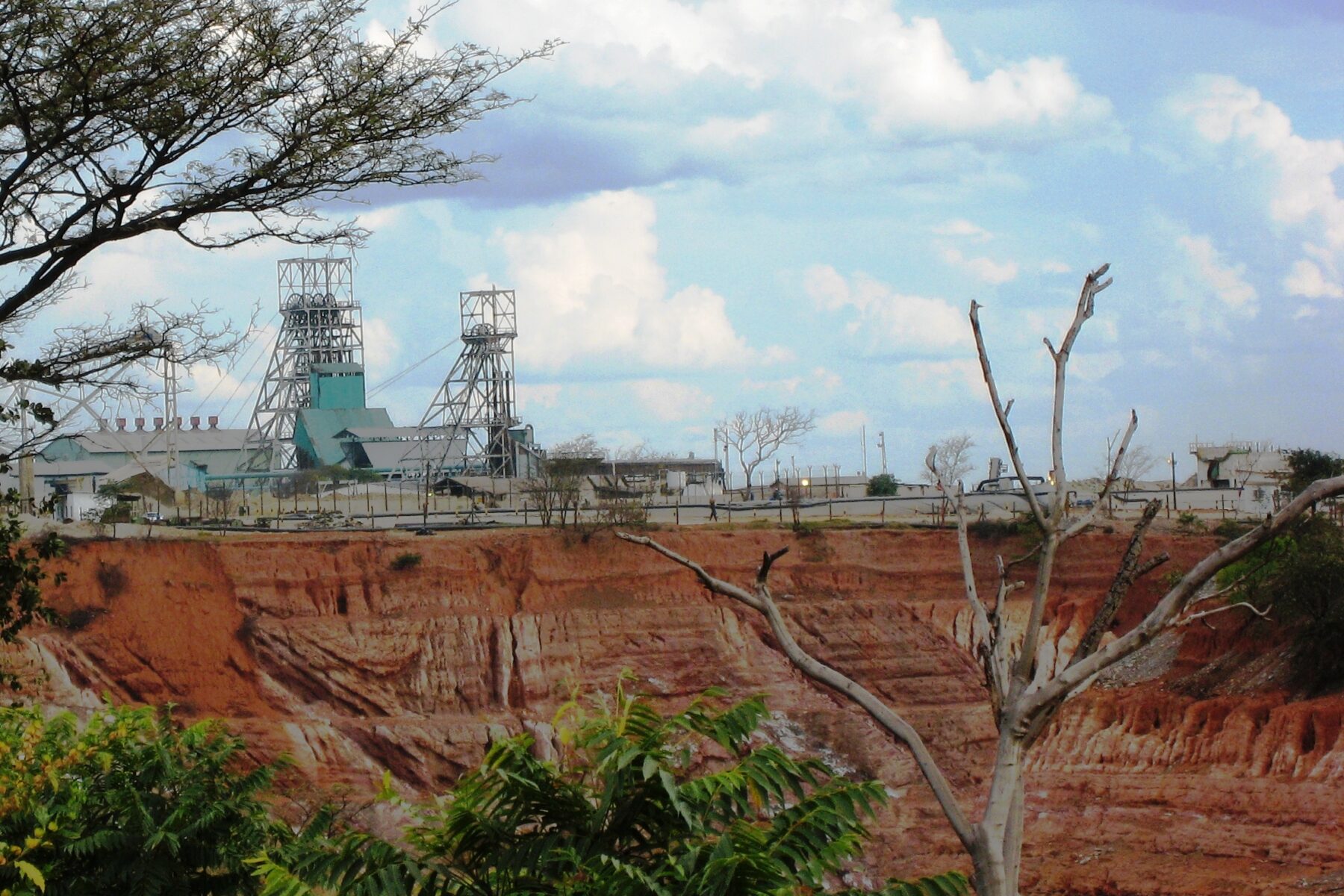 Zambia copper railway, the Nkana mine on the Copperbelt