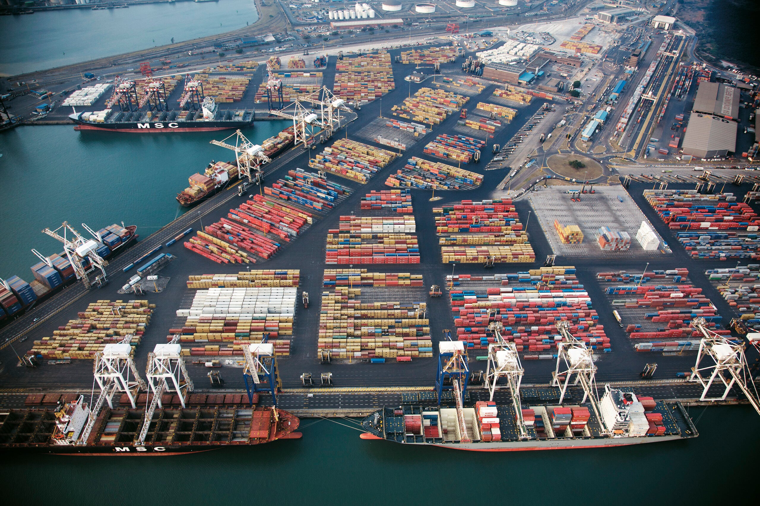 Gulf ports in Africa, a container terminal in Durban