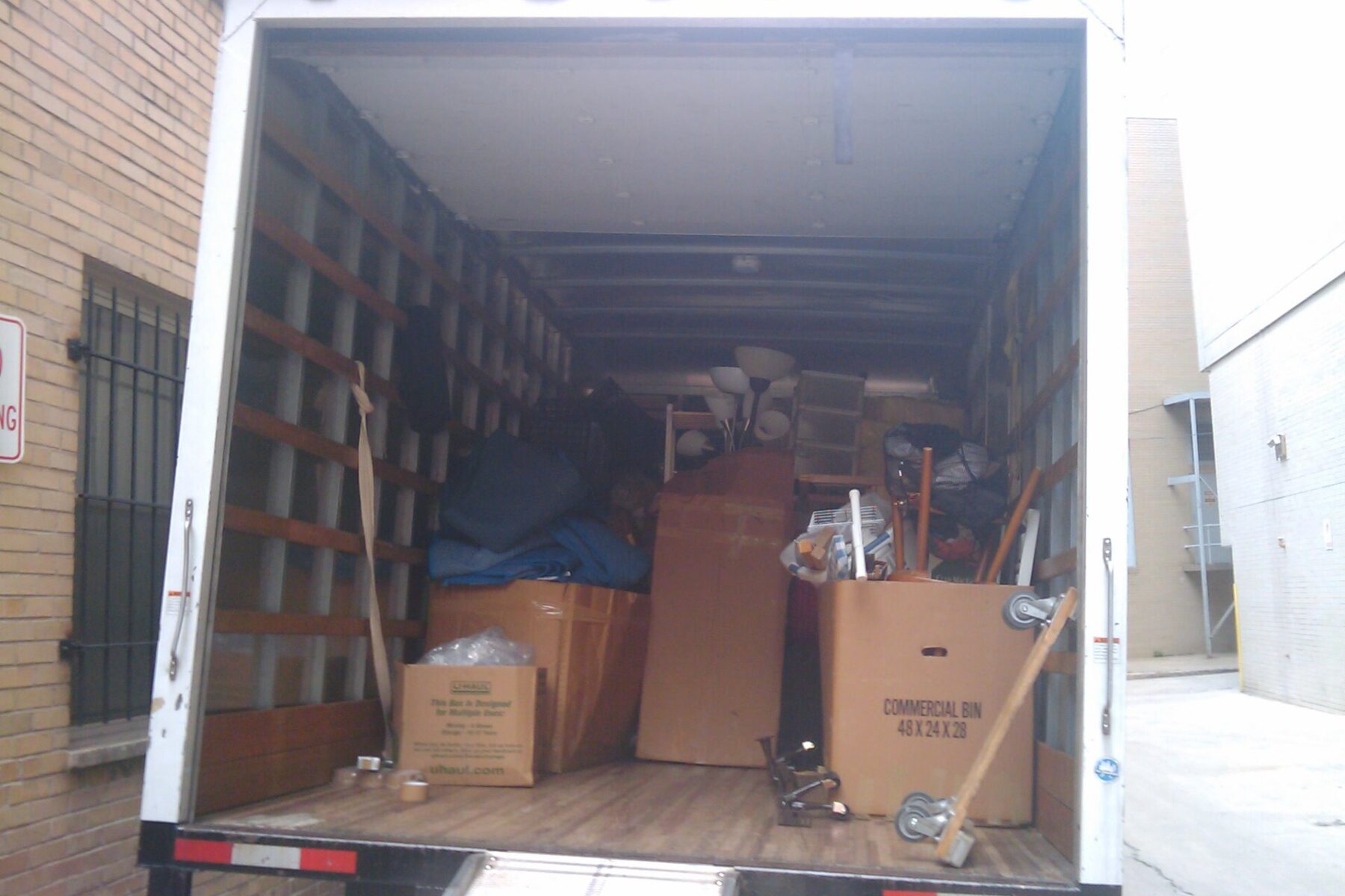 Cardboard shipping boxes