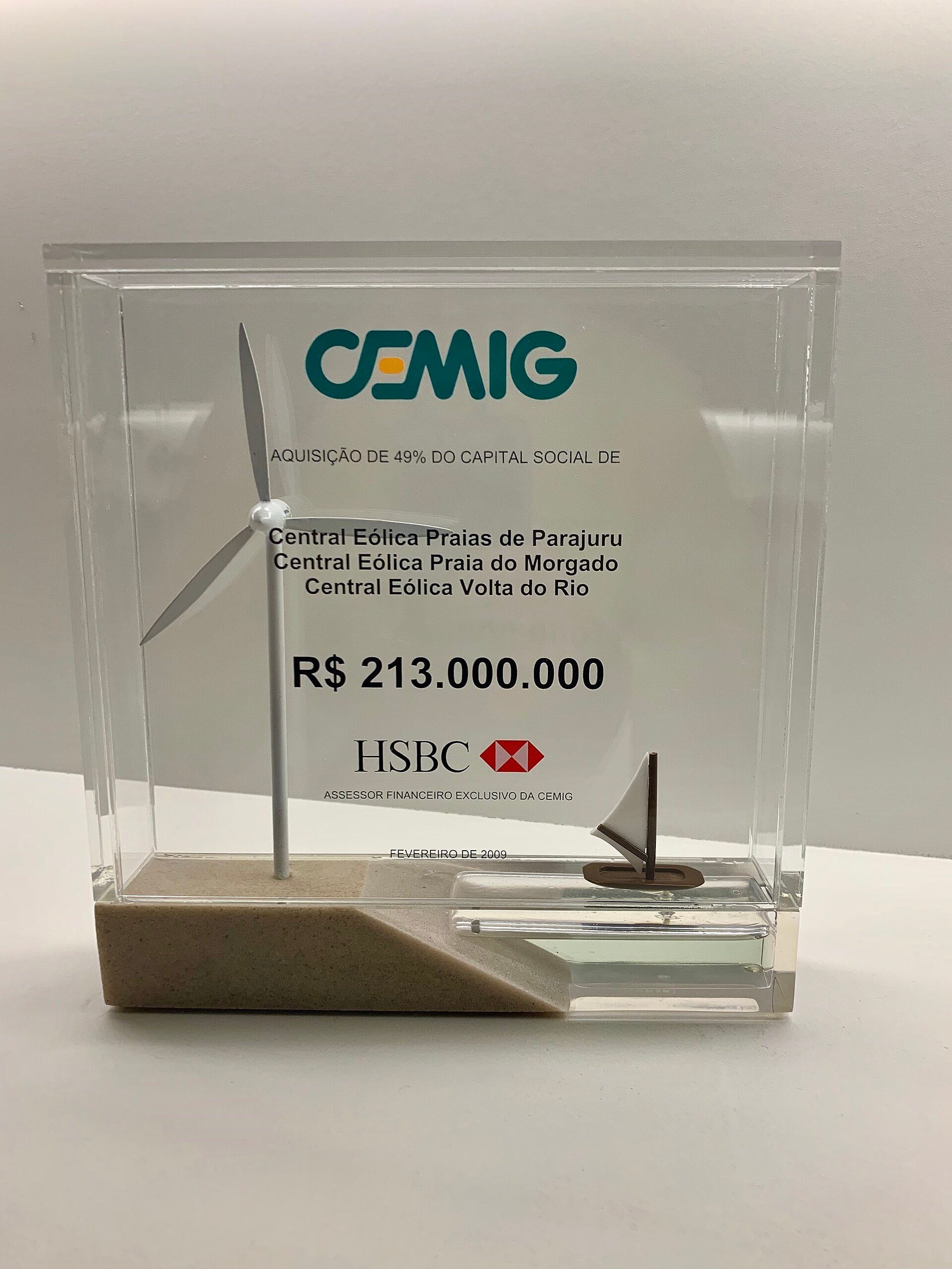 Signage of Brazilian power utility Cemig