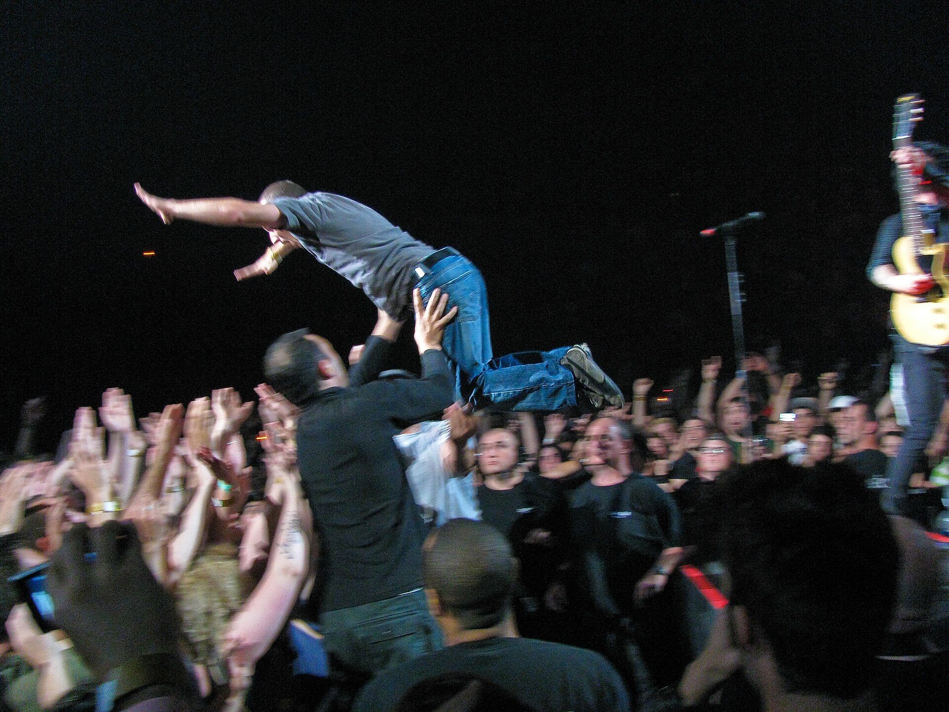 Concert crowd at a live show