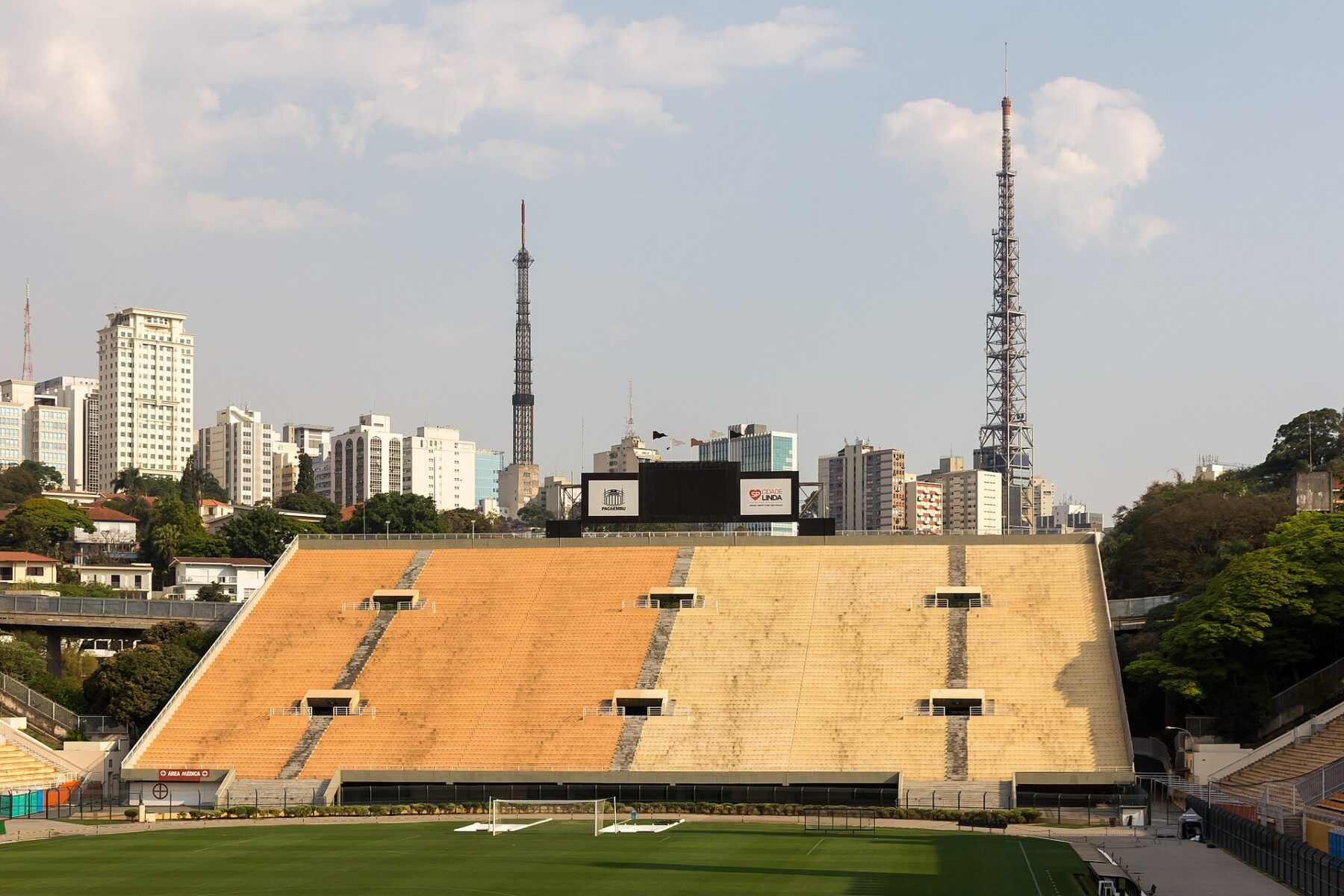 Praca Charles Miller and Pacaembu Stadium, Sao Paulo