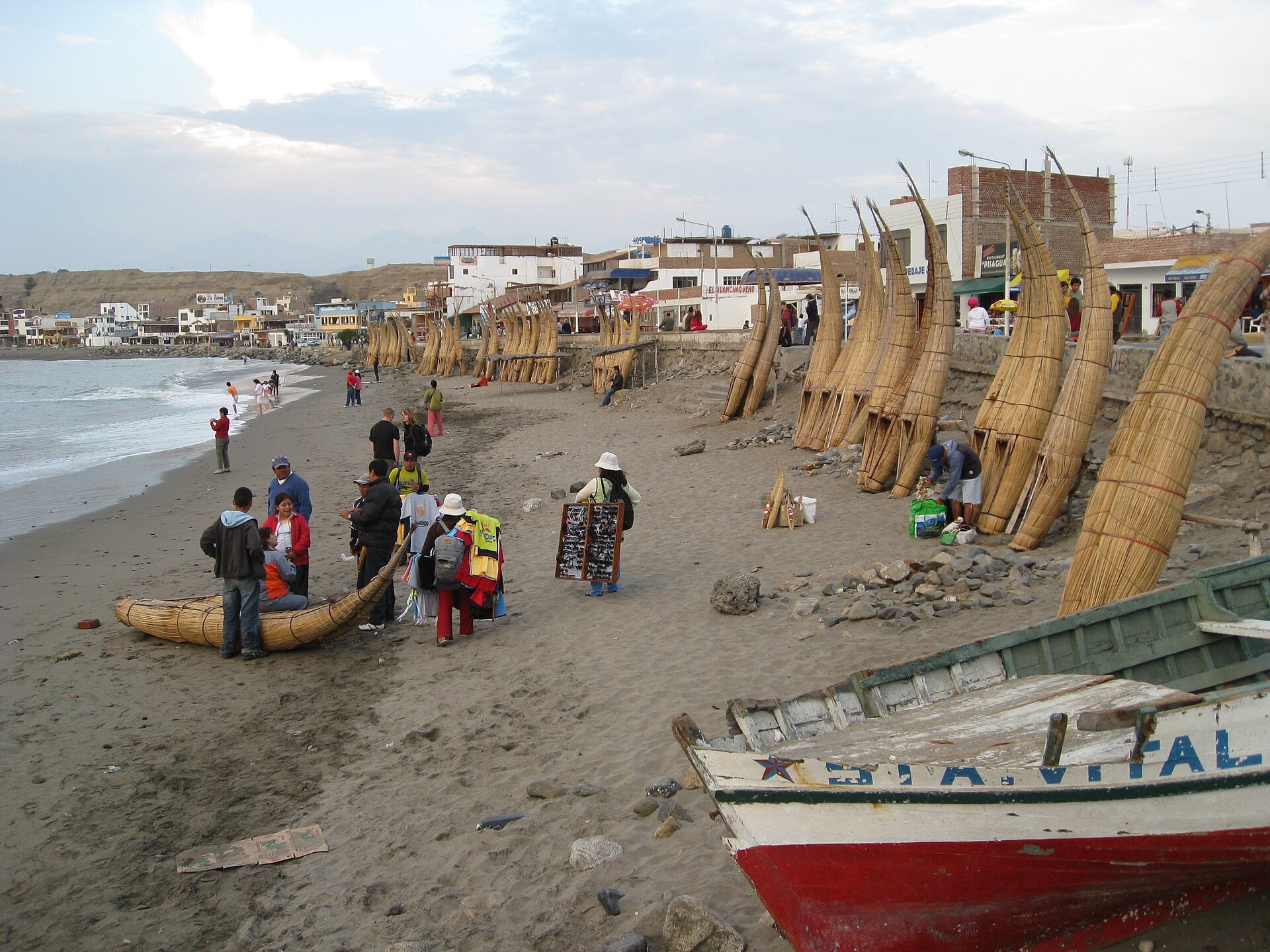 Fishing boats on the Peruvian coast